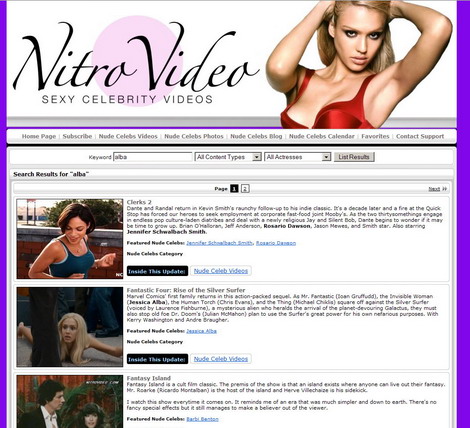 Jessica Alba nitro videos Fake Celebrity 