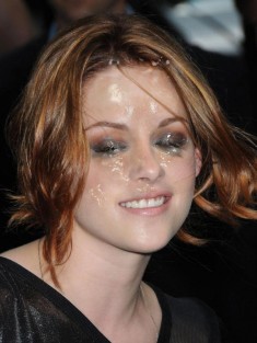 Dirty face of Kristen Stewart Fake Celebrity Kristen Stewart 
