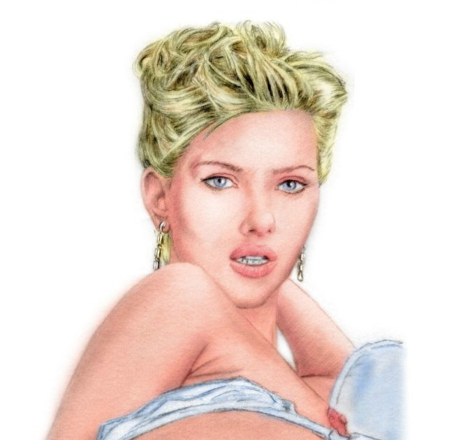 Hot Scarlett Johansson in sex comics Famous Comics Scarlett Johansson nude 